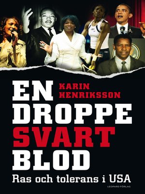 cover image of En droppe svart blod